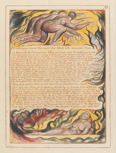 Jeruzalém, deska 93, Enitharmon slyšel ... od William Blake