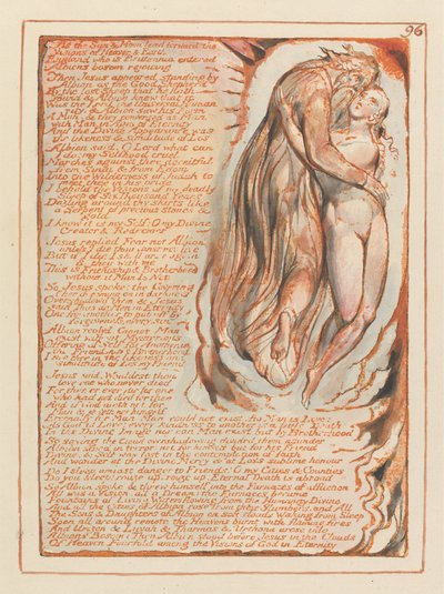 Jeruzalém, deska 96, Jak Slunce & Měsíc vedou vpřed .... od William Blake