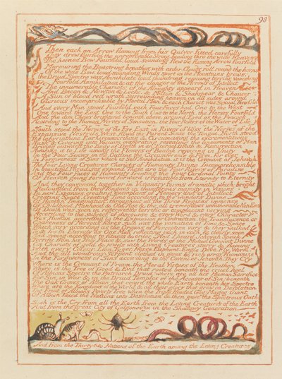 Jeruzalém, talíř 98, pak každý šíp hořící .... od William Blake