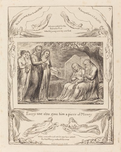 Job Accepting Charity od William Blake