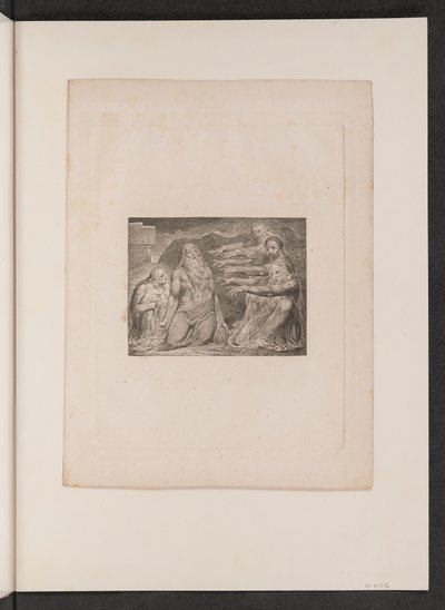 Job pokárán svými přáteli od William Blake
