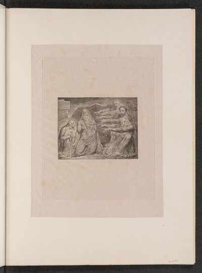 Job pokárán svými přáteli od William Blake
