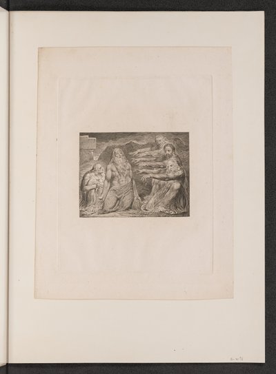 Job pokárán svými přáteli od William Blake