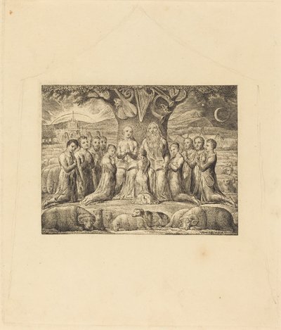 Job a jeho rodina od William Blake