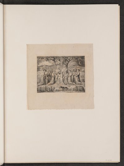 Job a jeho rodina, 1825. od William Blake