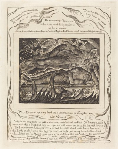 Jobovy zlé sny, 1825. od William Blake