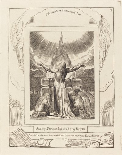 Jobova oběť od William Blake