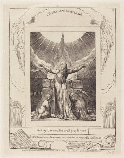 Jóbova oběť od William Blake