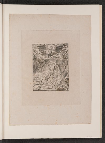 Jobovi synové a dcery přemoženi Satanem, 1825. od William Blake