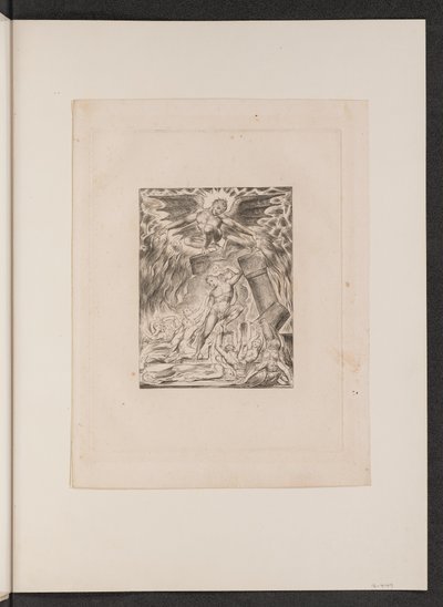 Jobovi synové a dcery přemoženi Satanem, 1825. od William Blake