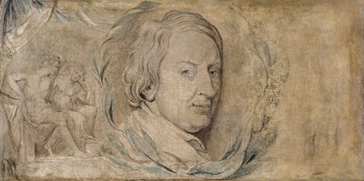 John Dryden, cca 1800 (tempera na plátně) od William Blake