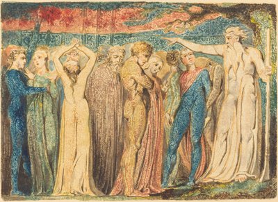 Josef z Arimatie káže Britům od William Blake