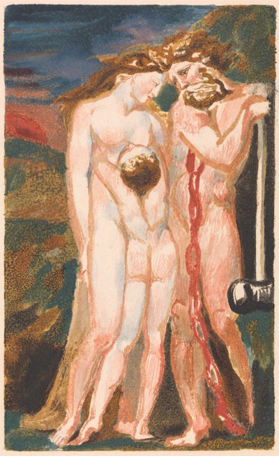 První kniha Urizena, deska 18 (Bentley 21) od William Blake