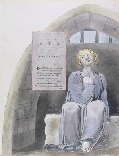 Óda na protivenství, návrh 37 z „Básně Thomase Graye“ od William Blake