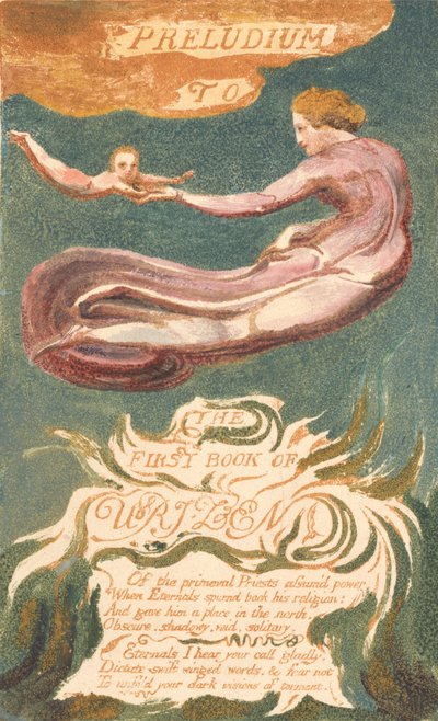 První kniha Urizenova, deska 2, „Předhra ke knize Urizenova“ (Bentley 2a) od William Blake