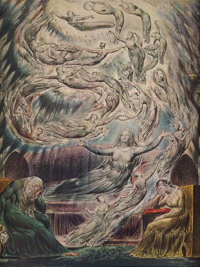 Sen královny Katherines, c1825 od William Blake
