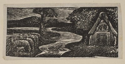 Sabrinas Silvery Flood, z Thorntons Pastorals of Virgil, 1821. od William Blake