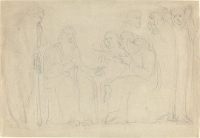 Svatý Augustin Obrácení krále Ethelberta z Kentu od William Blake
