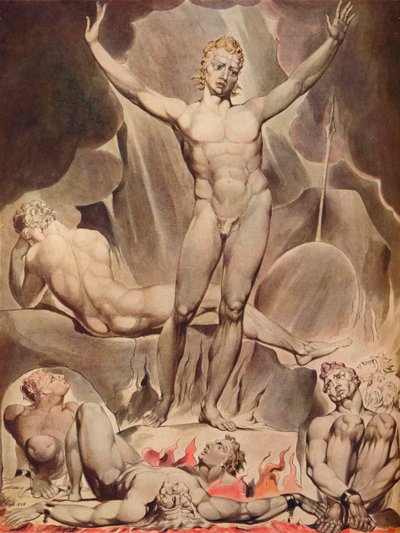 Satan Arousing the Rebel Angels, 1808 od William Blake