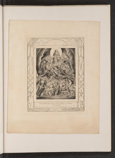 Satan před Božím trůnem od William Blake