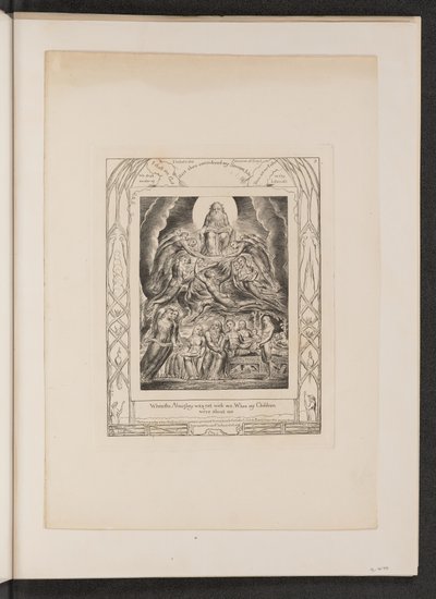 Satan před Božím trůnem od William Blake