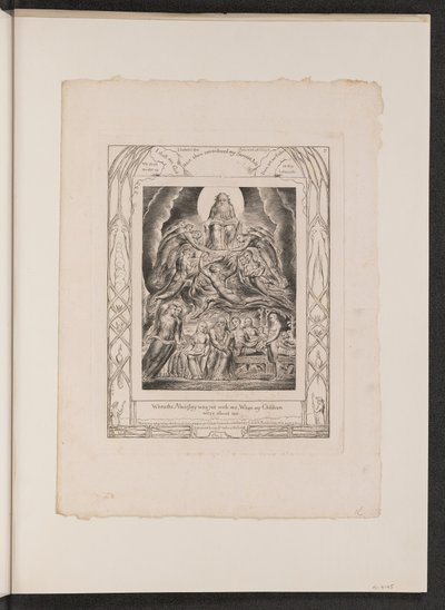 Satan před Božím trůnem od William Blake