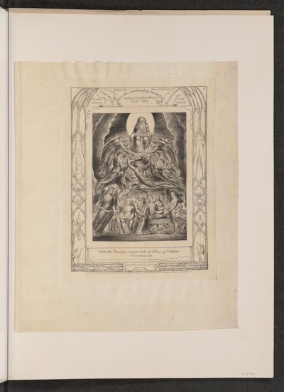 Satan před Božím trůnem od William Blake