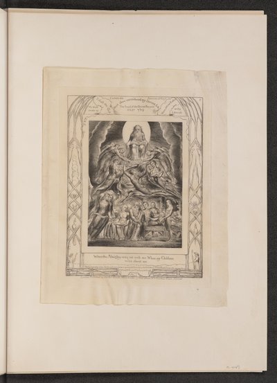 Satan před Božím trůnem od William Blake