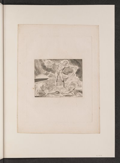 Satan Smiting Job s vaří od William Blake