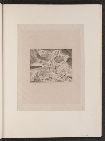 Satan Smiting Job with Boils, 1825. od William Blake