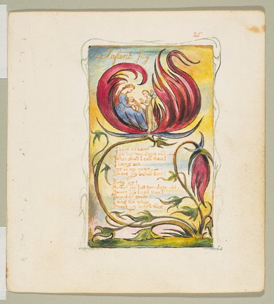 Songs of Innocence and of Experience: Infant Joy, ca. 1825. od William Blake