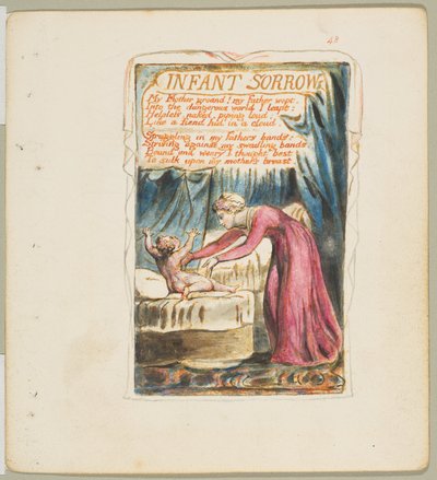 Songs of Innocence and of Experience: Infant Sorrow, ca. 1825. od William Blake