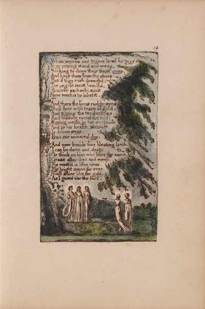 Songs of Innocence and of Experience, Plate 19, Night (Bentley 21) od William Blake