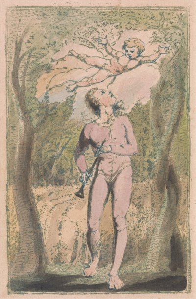 Písně nevinnosti a zkušeností, deska 1, Frontispisce nevinnosti od William Blake
