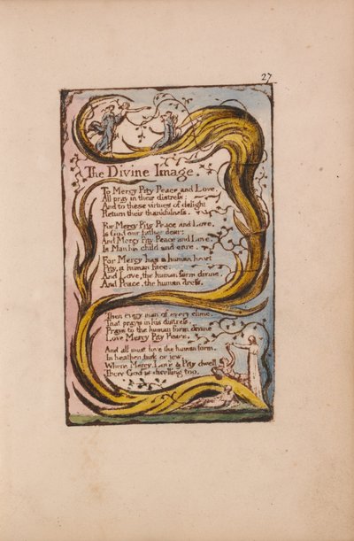 Písně nevinnosti a zkušeností, talíř 27, Božský obraz (Bentley 18) od William Blake