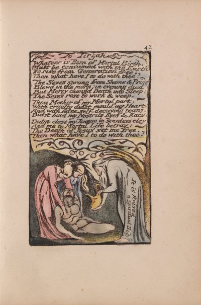 Songs of Innocence and of Experience, Plate 42, To Tirzah (Bentley 52) od William Blake