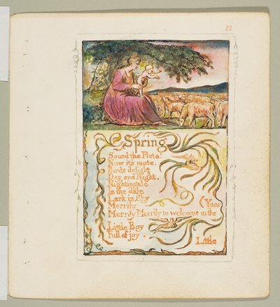 Songs of Innocence and of Experience: Spring, ca. 1825. od William Blake