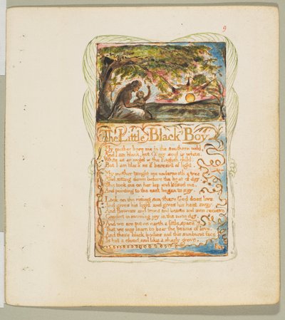 Songs of Innocence and of Experience: The Little Black Boy, ca. 1825. od William Blake