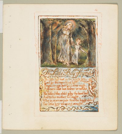 Songs of Innocence and of Experience: The Little Boy Found, ca. 1825. od William Blake