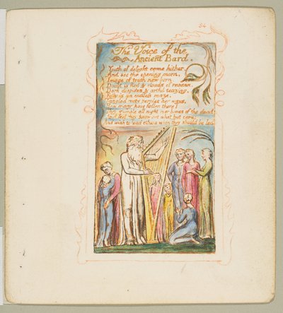 Songs of Innocence and of Experience: Voice of the Ancient Bard, ca. 1825. od William Blake