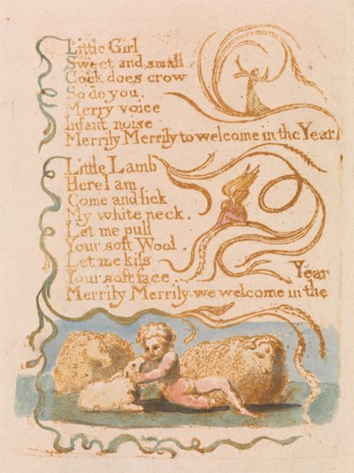 Frühling (Tafel 26) od William Blake