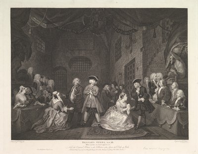 Žebrácká opera, dějství III, 1. července 1790. od William Blake
