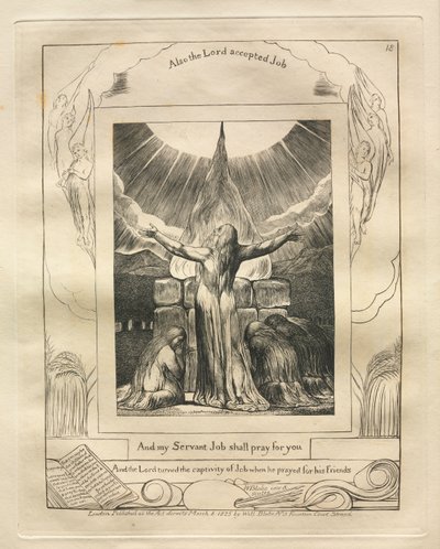 Kniha Job: Pl. 18 A můj služebník Job se bude za tebe modlit od William Blake