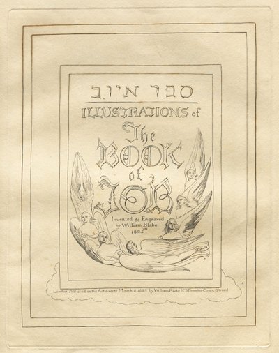Kniha práce: Titulní strana, 1825. od William Blake