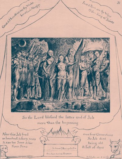 Ilustrace The Book of Job od Williama Blakea od William Blake