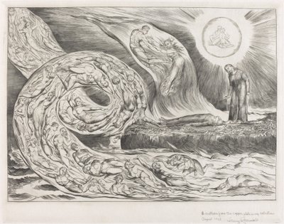 Kruh chtivých: Paolo a Francesca od William Blake