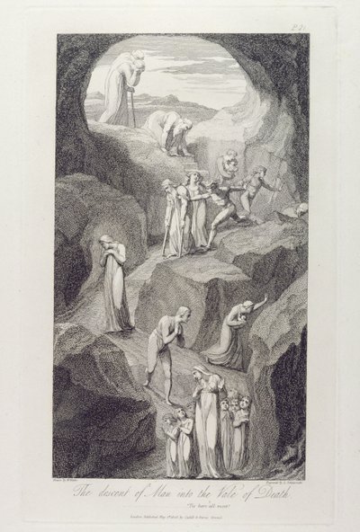 The Descent of Man into the Vale of Death, pl.8, ilustrace z 