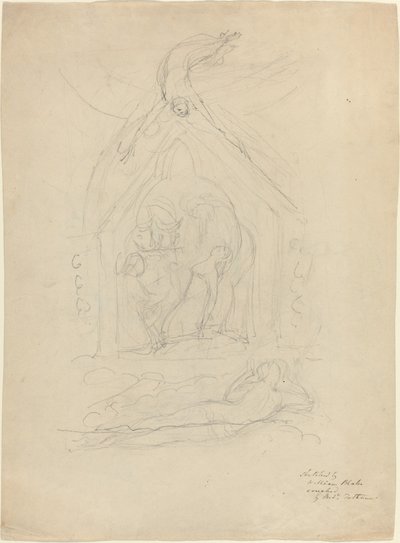 Sestup míru [recto] od William Blake