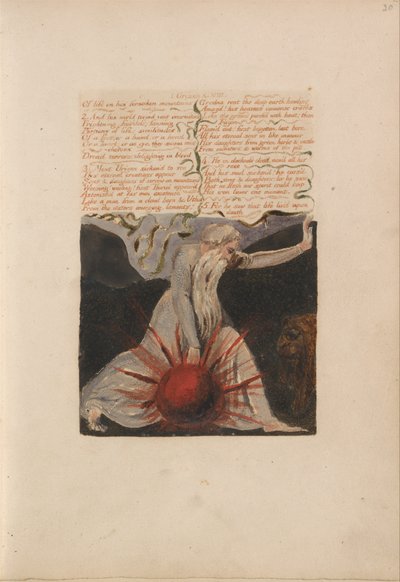 První kniha Urizena, Bentley Copy A od William Blake