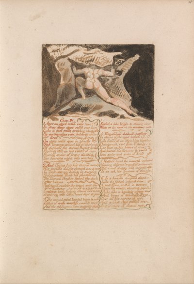 První kniha Urizena, talíř 13, kap: IV od William Blake